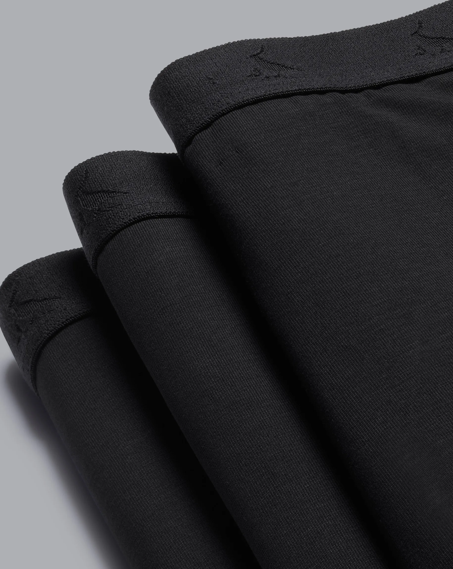 Underwear<Charles Tyrwhitt 3 Pack Cotton Stretch Jersey Trunks - Black