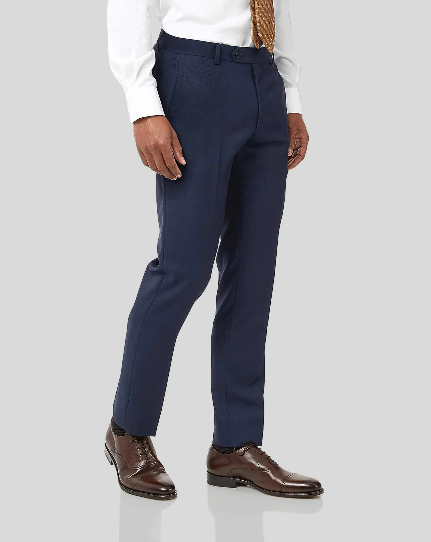 Suit Pants|Pants & Shorts<Charles Tyrwhitt Birdseye Travel Suit Pants - Ink Blue