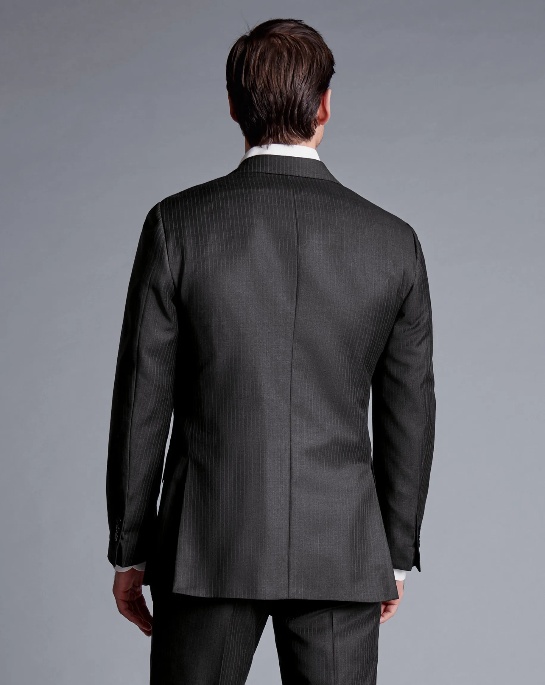 Suit Jackets|Blazers<Charles Tyrwhitt British Luxury Stripe Suit Jacket - Gray Charcoal