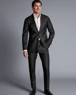Suit Jackets|Blazers<Charles Tyrwhitt British Luxury Stripe Suit Jacket - Gray Charcoal