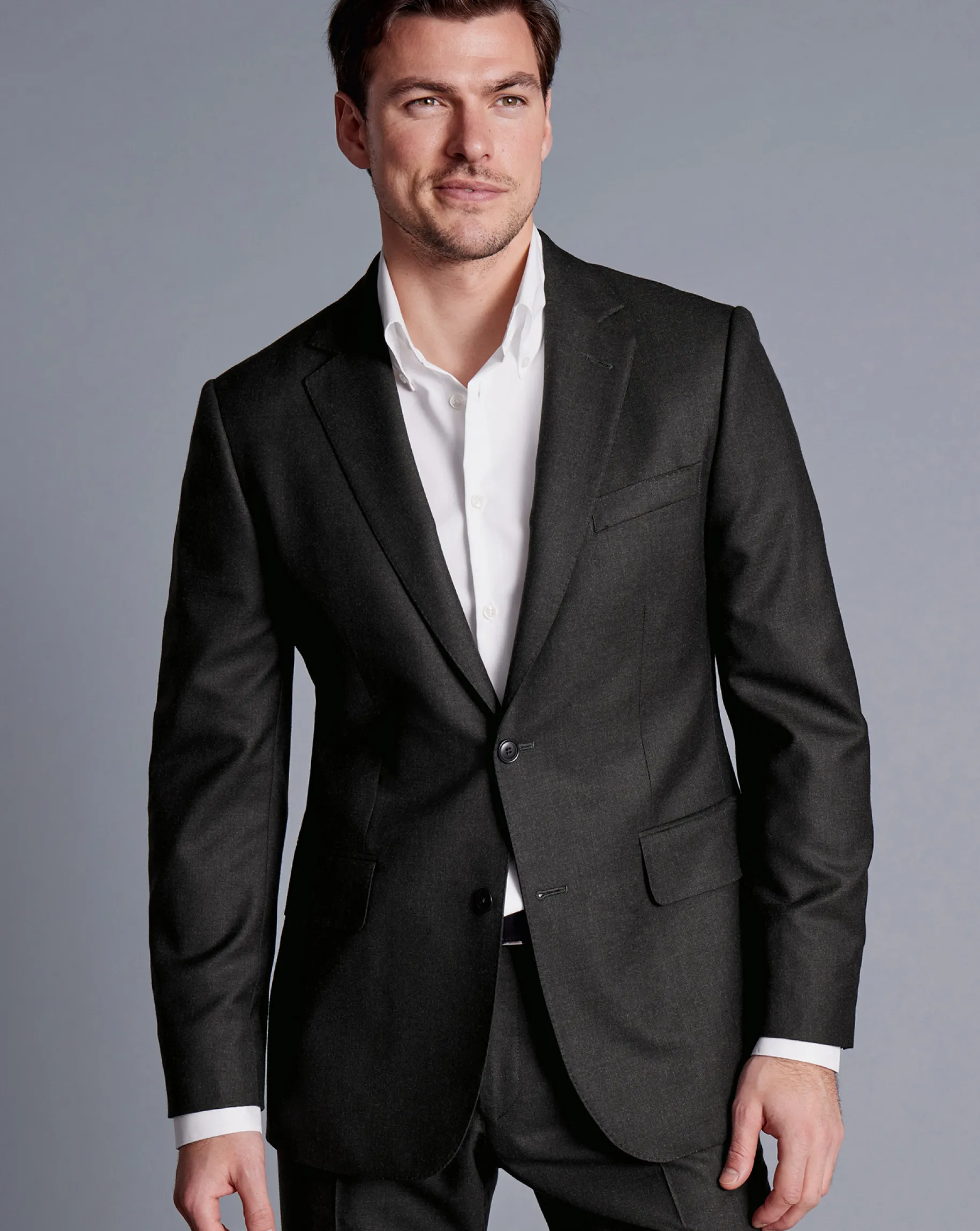 Suit Jackets|Blazers<Charles Tyrwhitt British Luxury Suit Jacket - Gray Charcoal