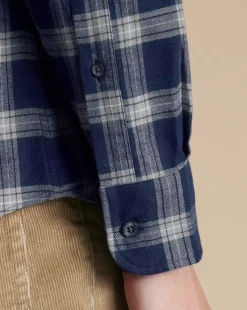 Shirt Sale|Casual Shirts<Charles Tyrwhitt Brushed Flannel Check Shirt - French Blue