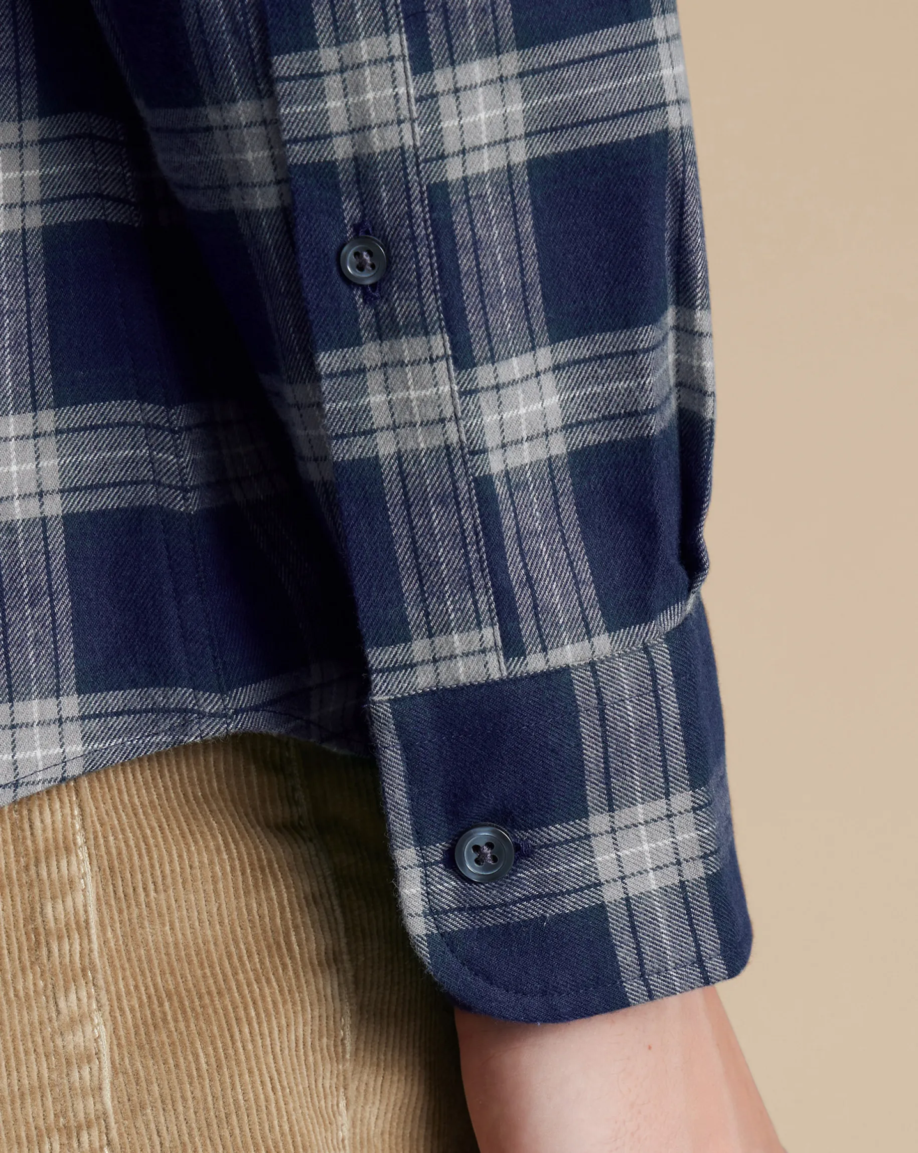 Shirt Sale|Casual Shirts<Charles Tyrwhitt Brushed Flannel Check Shirt - French Blue