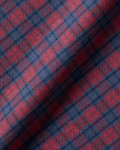 Casual Shirts|S<Charles Tyrwhitt Button-Down Collar Brushed Cotton Twill Check Shirt - Red