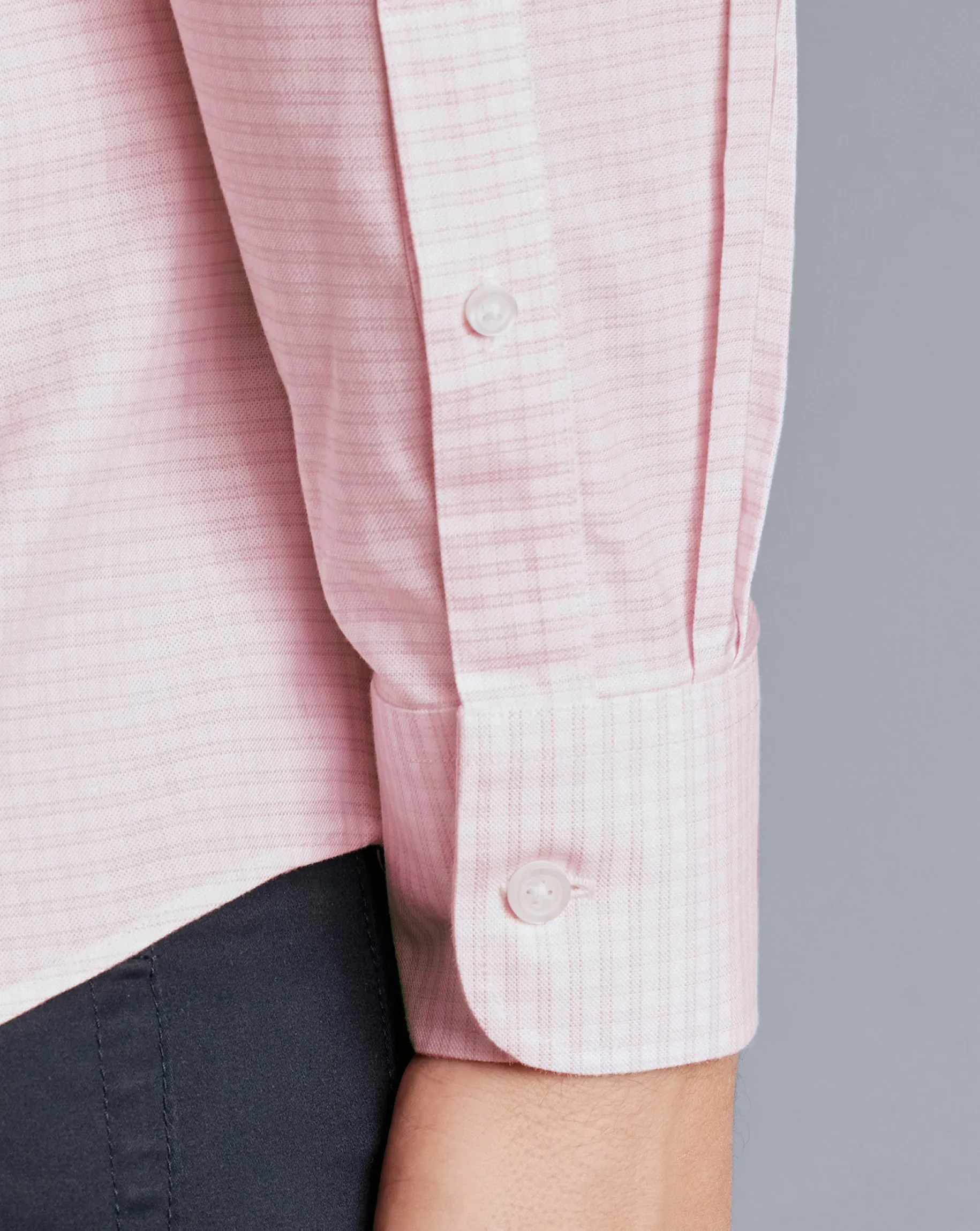 Shirt Sale|Dress Shirts<Charles Tyrwhitt Button-Down Collar Check Non-Iron Stretch Oxford Shirt - Pink