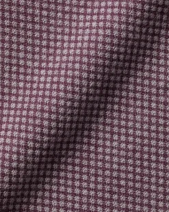 Casual Shirts|Flannel Shirts<Charles Tyrwhitt Button-Down Collar Dobby Flannel Shirt - Blackberry Purple