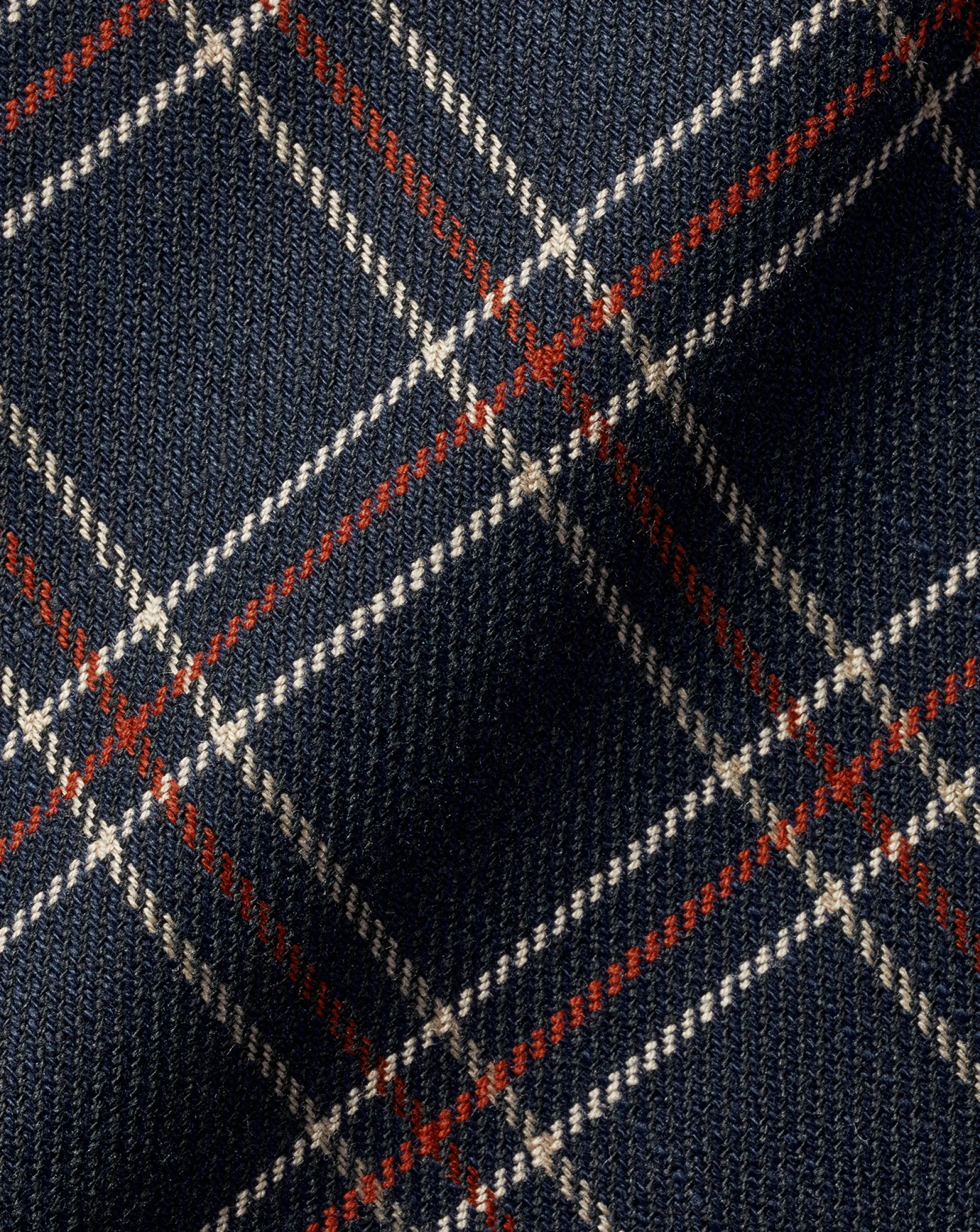 Shirt Sale|Casual Shirts<Charles Tyrwhitt Button-Down Collar Non-Iron Twill Triple Windowpane Shirt - Burnt Orange