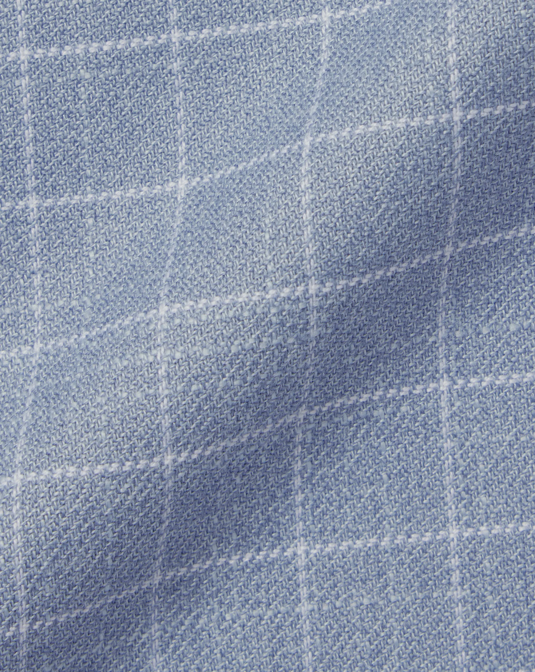 Shirt Sale|Casual Shirts<Charles Tyrwhitt Button-Down Collar Non-Iron Twill Windowpane Check Shirt - Steel Blue