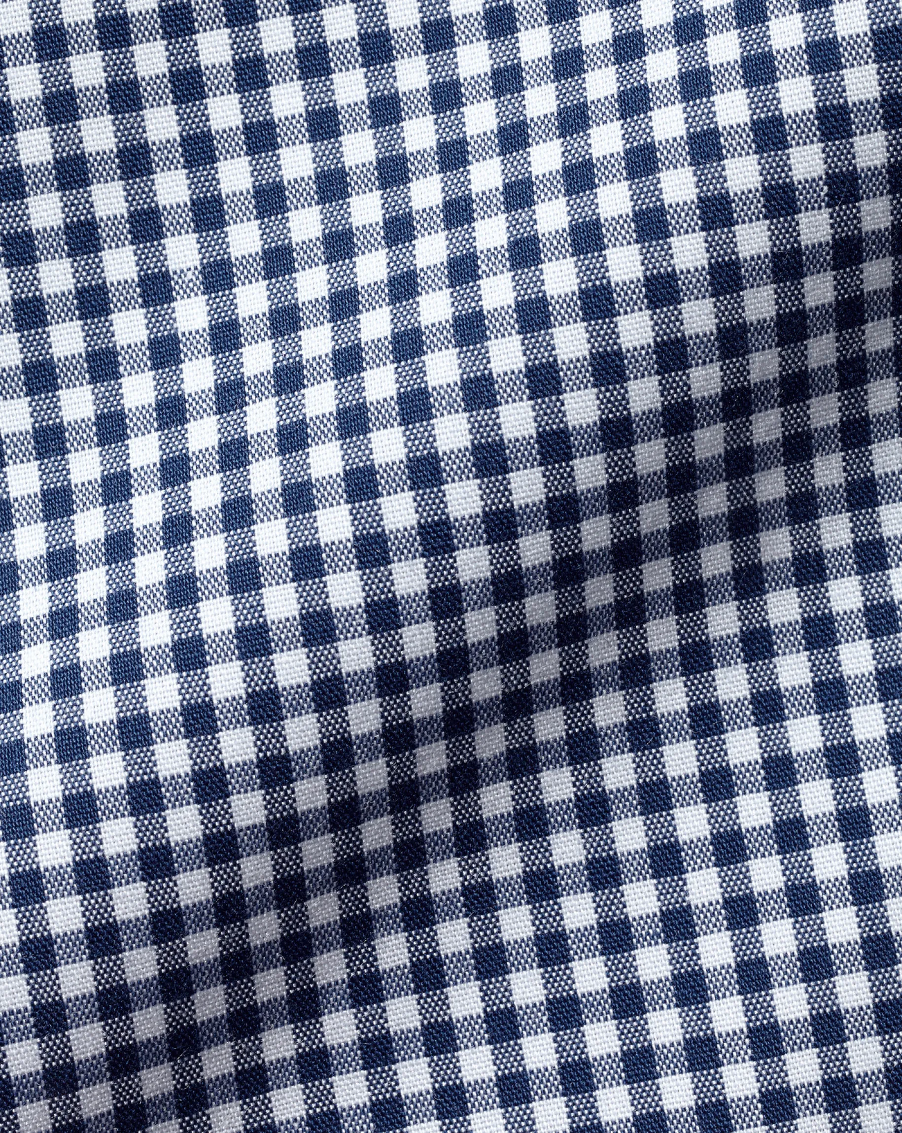 Shirt Sale|Casual Shirts<Charles Tyrwhitt Button-Down Collar Non-Iron Stretch Poplin Mini Gingham Shirt - French Blue