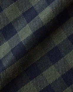 Shirt Sale|Casual Shirts<Charles Tyrwhitt Button-Down Collar Non-Iron Twill Gingham Shirt - Green Olive