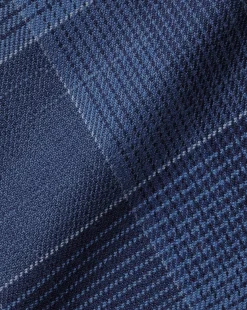Casual Shirts|Check Shirts<Charles Tyrwhitt Button-Down Collar Non-Iron Twill Multi Check Shirt - Heather Blue