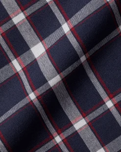Shirt Sale|Casual Shirts<Charles Tyrwhitt Button-Down Collar Non-Iron Stretch Poplin Check Shirt - Red