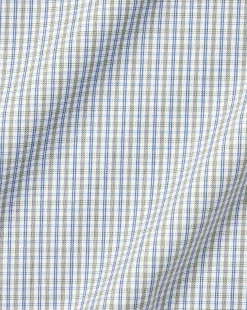 Shirt Sale|Casual Shirts<Charles Tyrwhitt Button-Down Collar Non-Iron Oxford Twin Check Shirt - Green Olive