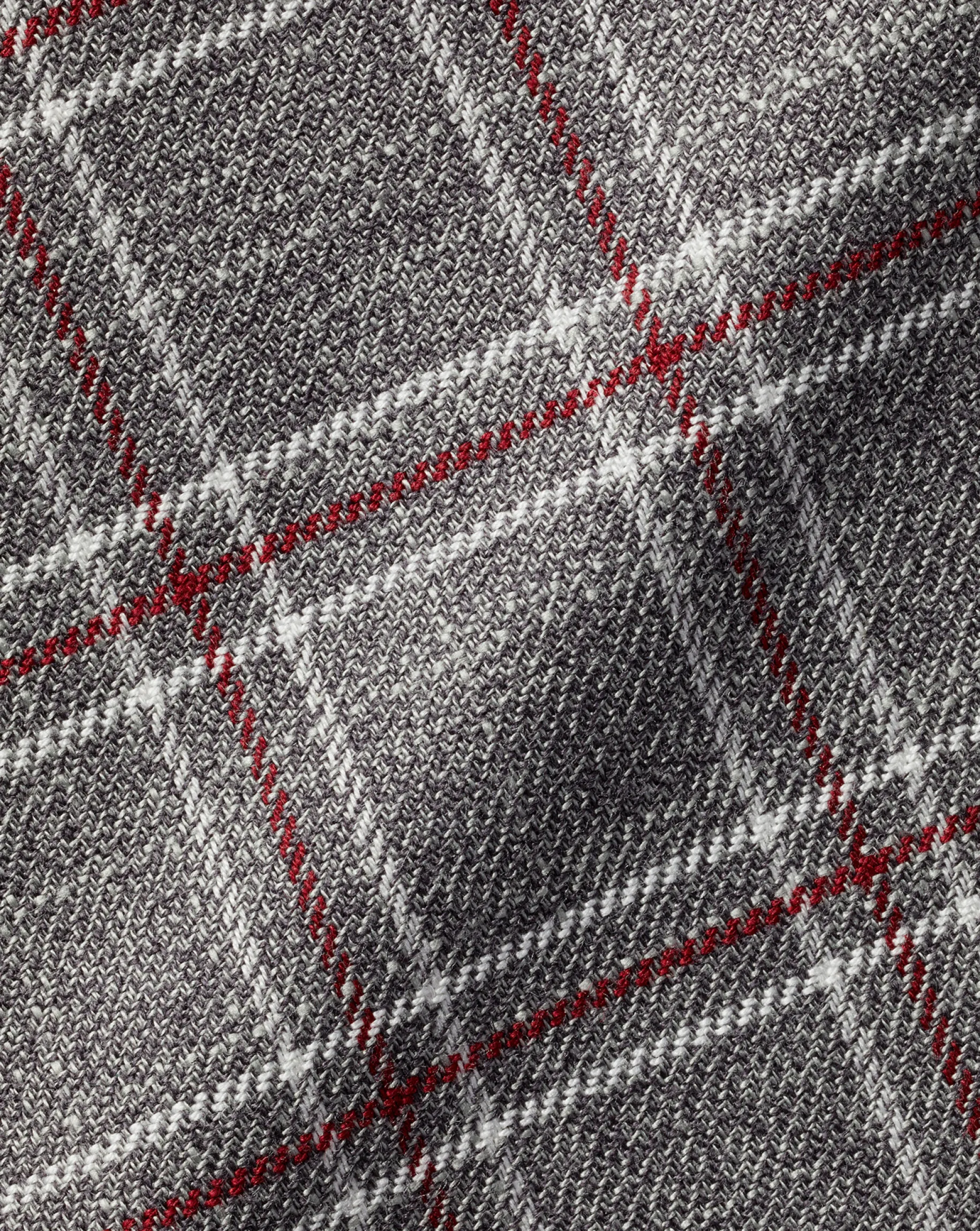 Shirt Sale|Casual Shirts<Charles Tyrwhitt Button-Down Collar Non-Iron Twill Triple Windowpane Shirt - Grey