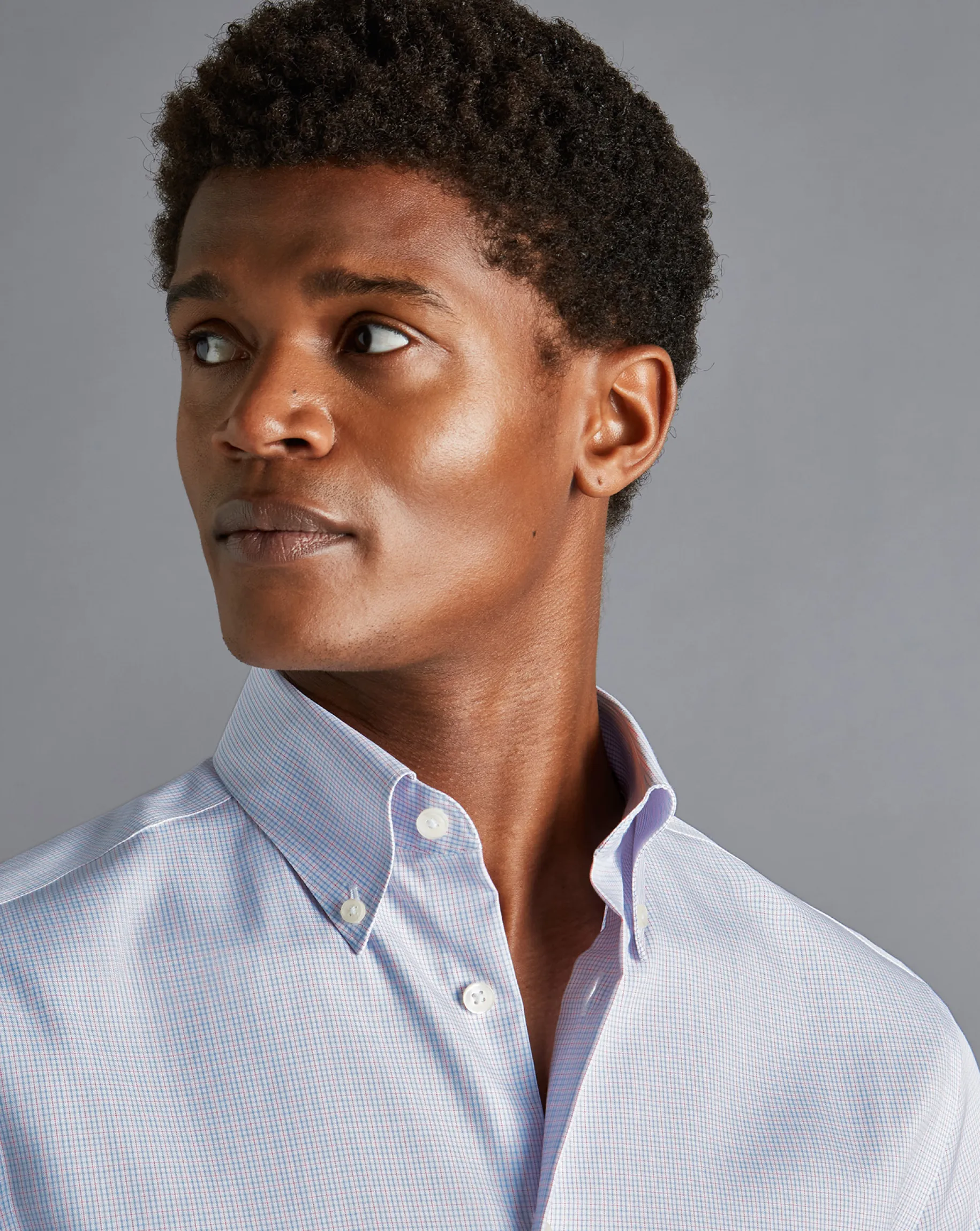 Shirt Sale|Dress Shirts<Charles Tyrwhitt Button-Down Collar Non-Iron Check Shirt - Bright Pink