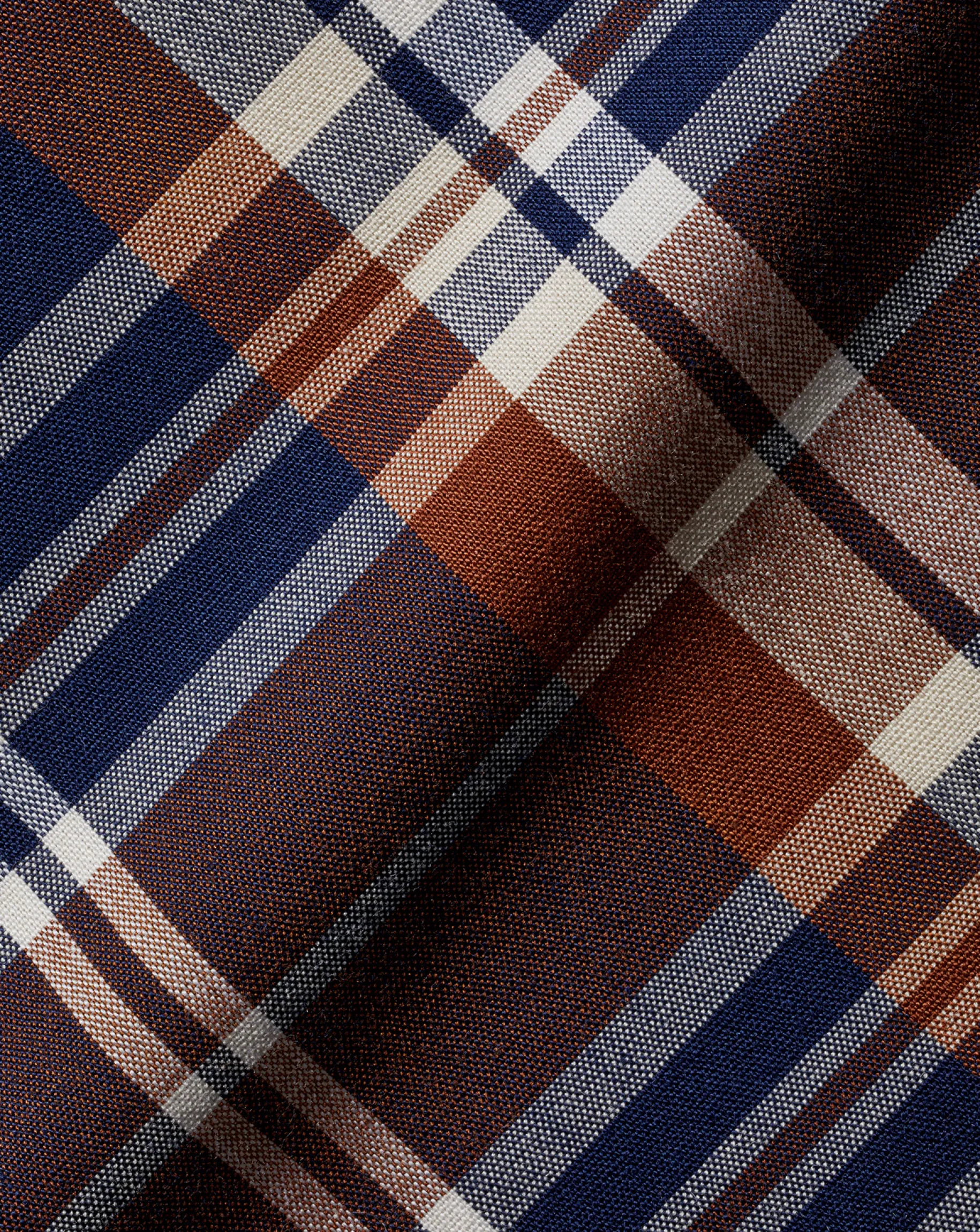 Shirt Sale|Casual Shirts<Charles Tyrwhitt Button-Down Collar Non-Iron Stretch Poplin Plaid Check Shirt - Rust