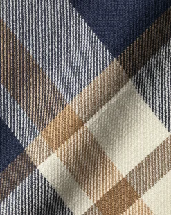 Casual Shirts|Check Shirts<Charles Tyrwhitt Button-Down Collar Non-Iron Twill Large Check Shirt - Sand