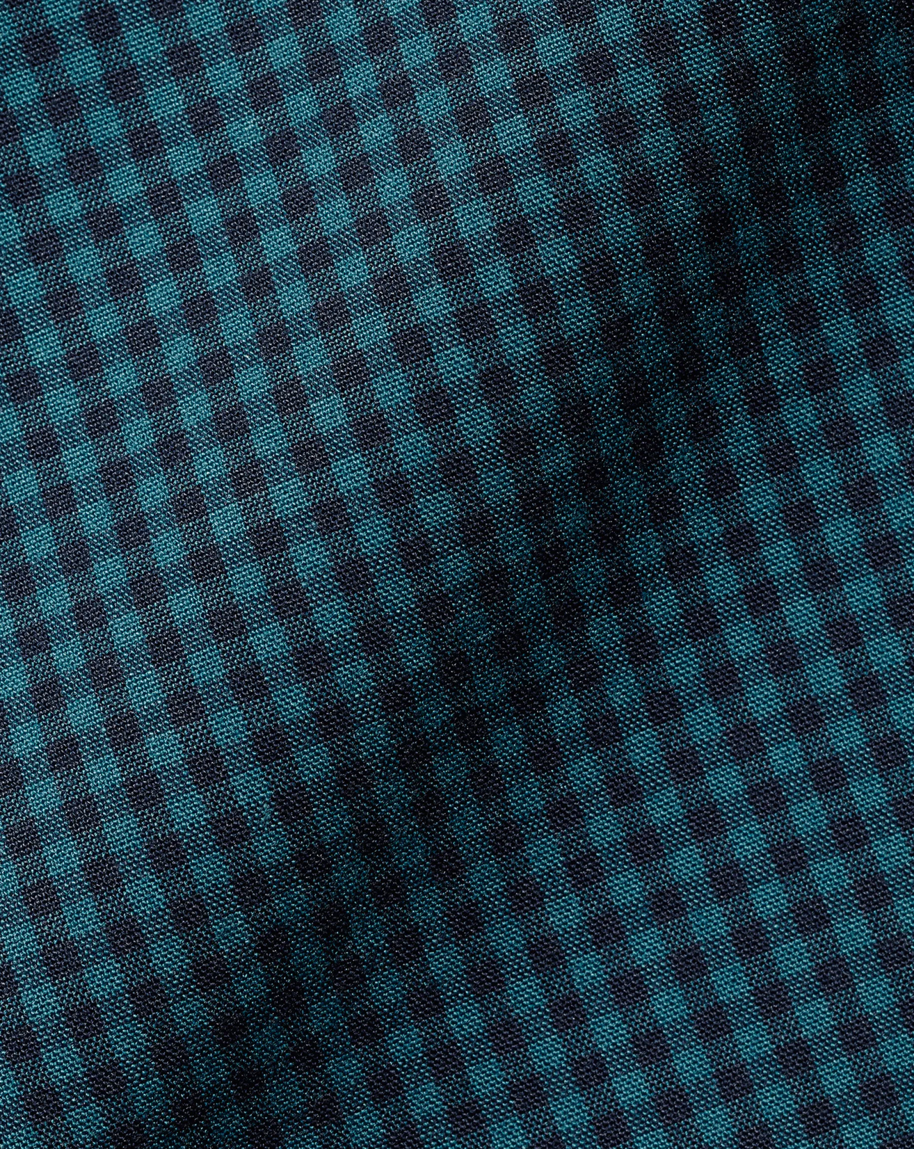 Shirt Sale|Casual Shirts<Charles Tyrwhitt Button-Down Collar Non-Iron Stretch Poplin Mini Gingham Check Shirt - Teal Green