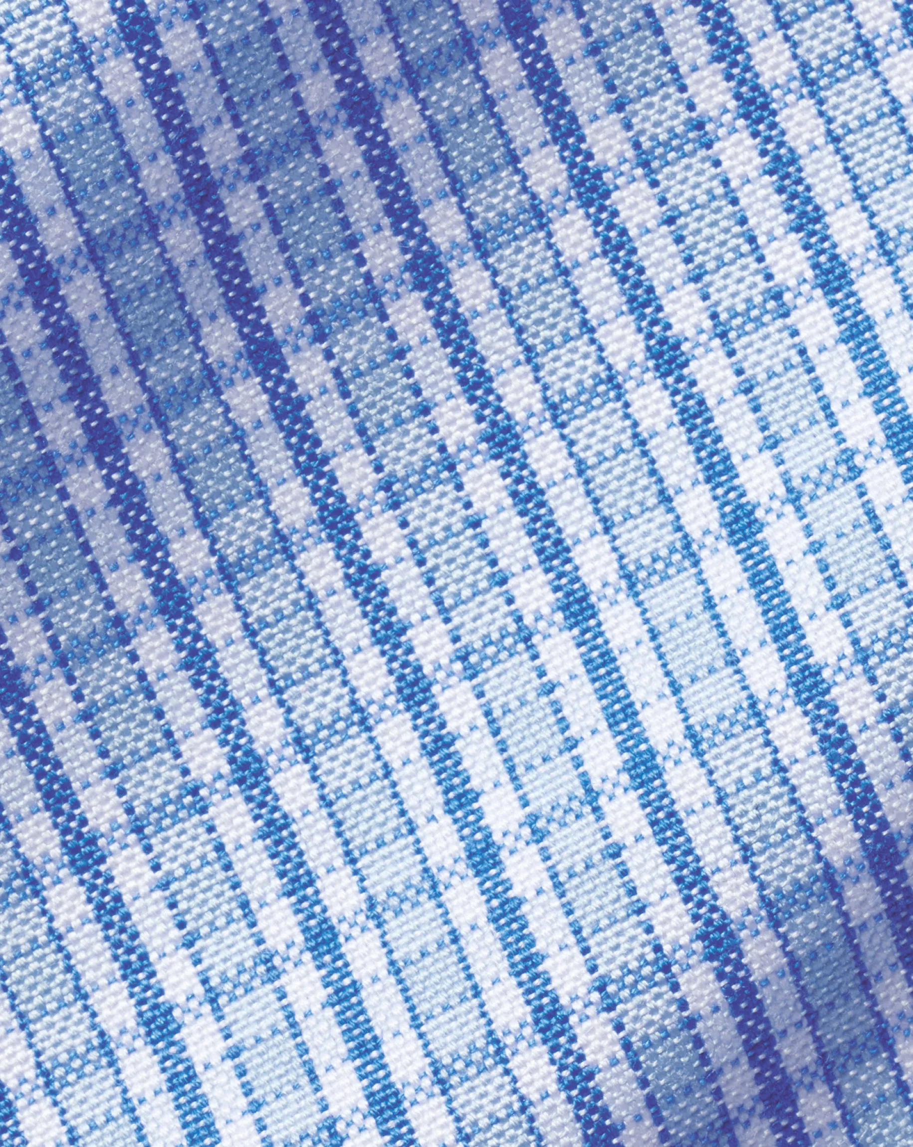 Business Casual Shirts|Dress Shirts<Charles Tyrwhitt Button-Down Collar Non-Iron Check Oxford Shirt - Cornflower Blue