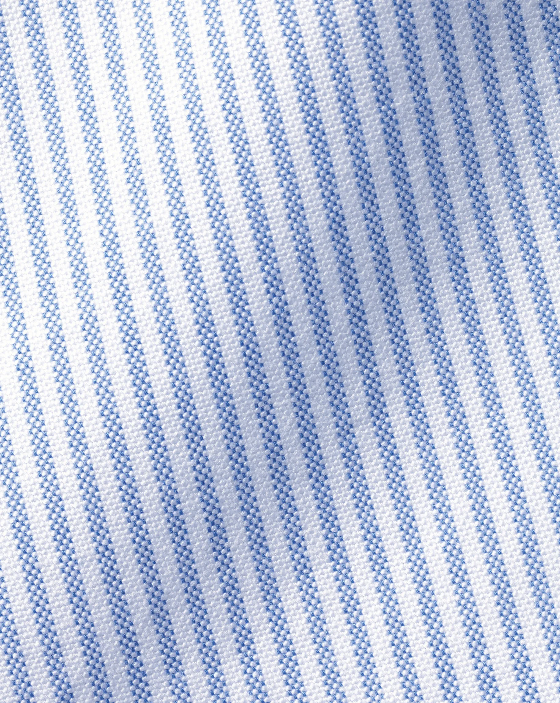 Casual Shirts|Blue Shirts<Charles Tyrwhitt Button-Down Collar Washed Oxford Stripe Shirt - Ocean Blue