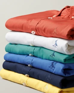 Shirt Sale|Casual Shirts<Charles Tyrwhitt Button-Down Collar Washed Fine Twill Shirt - Navy