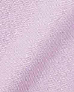 Shirt Sale|Casual Shirts<Charles Tyrwhitt Button-Down Collar Washed Oxford Short Sleeve Shirt - Purple Violet