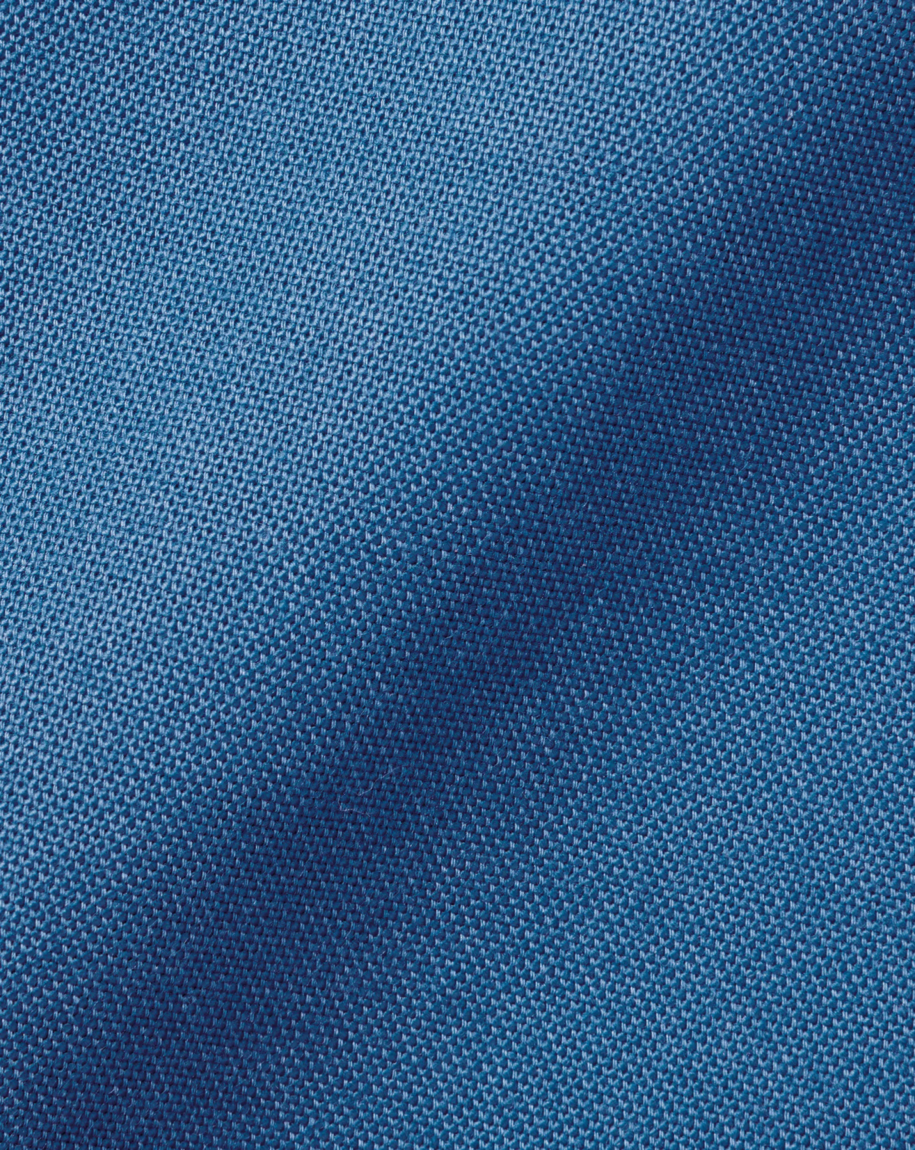 Short Sleeve Shirts|Casual Shirts<Charles Tyrwhitt Button-Down Collar Washed Oxford Short Sleeve Shirt - Ocean Blue