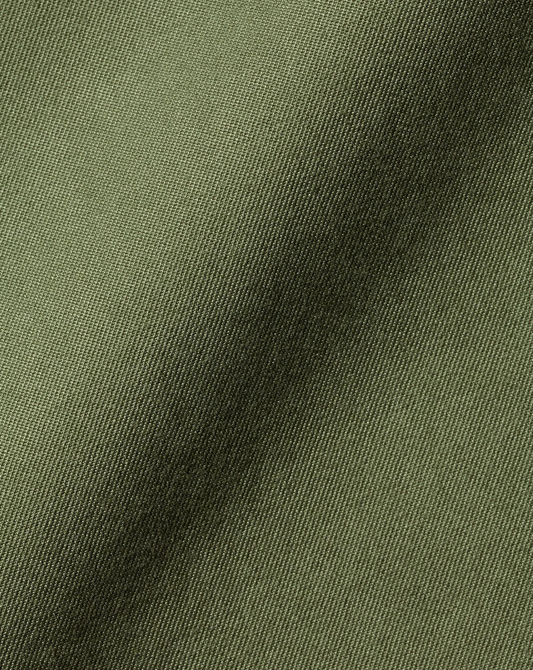 Casual Shirts|17"<Charles Tyrwhitt Button-Down Collar Washed Fine Twill Shirt - Green Olive