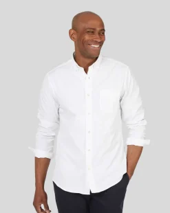 Shirt Sale|Casual Shirts<Charles Tyrwhitt Button-Down Collar Washed Oxford Shirt With Pocket - White