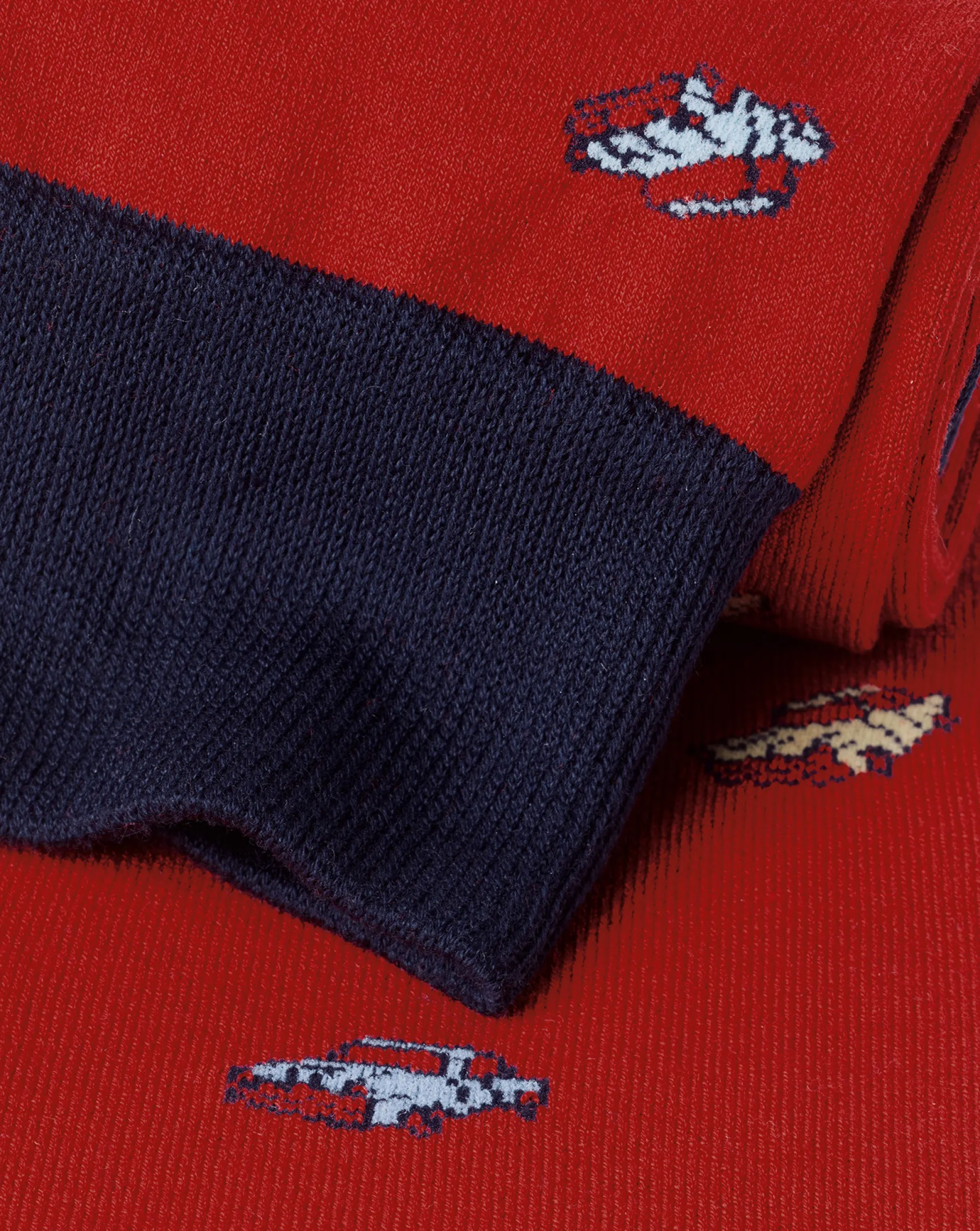 Socks<Charles Tyrwhitt Car Socks - Red