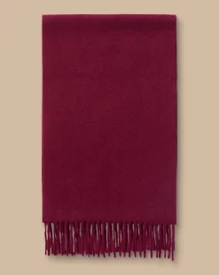 Gloves & Scarves<Charles Tyrwhitt Cashmere Scarf - Dark Red