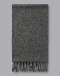 Gloves & Scarves<Charles Tyrwhitt Cashmere Scarf - Mid Grey