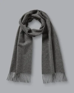 Gloves & Scarves<Charles Tyrwhitt Cashmere Scarf - Mid Grey