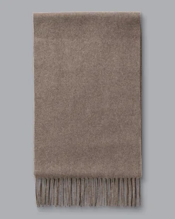 Gloves & Scarves<Charles Tyrwhitt Cashmere Scarf - Mocha