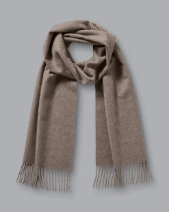 Gloves & Scarves<Charles Tyrwhitt Cashmere Scarf - Mocha
