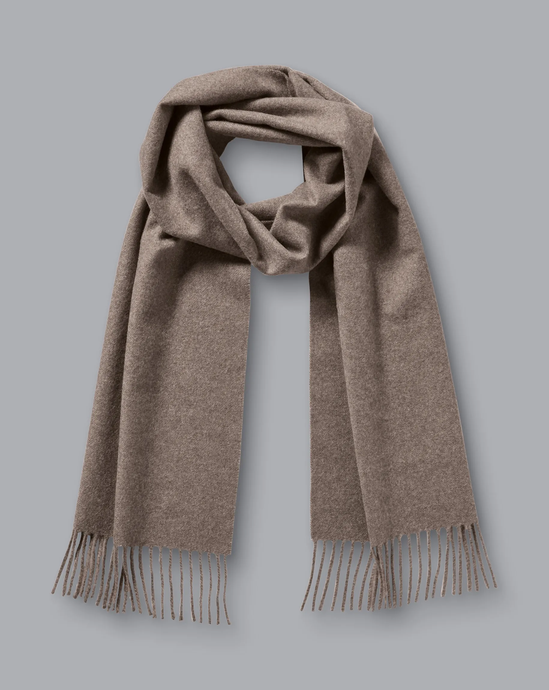 Gloves & Scarves<Charles Tyrwhitt Cashmere Scarf - Mocha