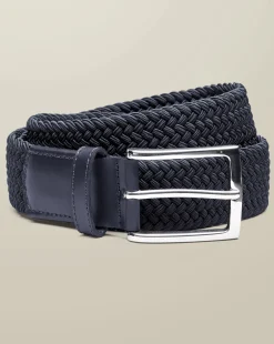Belts & Suspenders<Charles Tyrwhitt Casual Stretch Belt - Navy