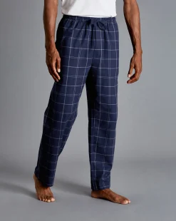 Accessories<Charles Tyrwhitt Check Pajama Bottoms - Navy & White Navy & White