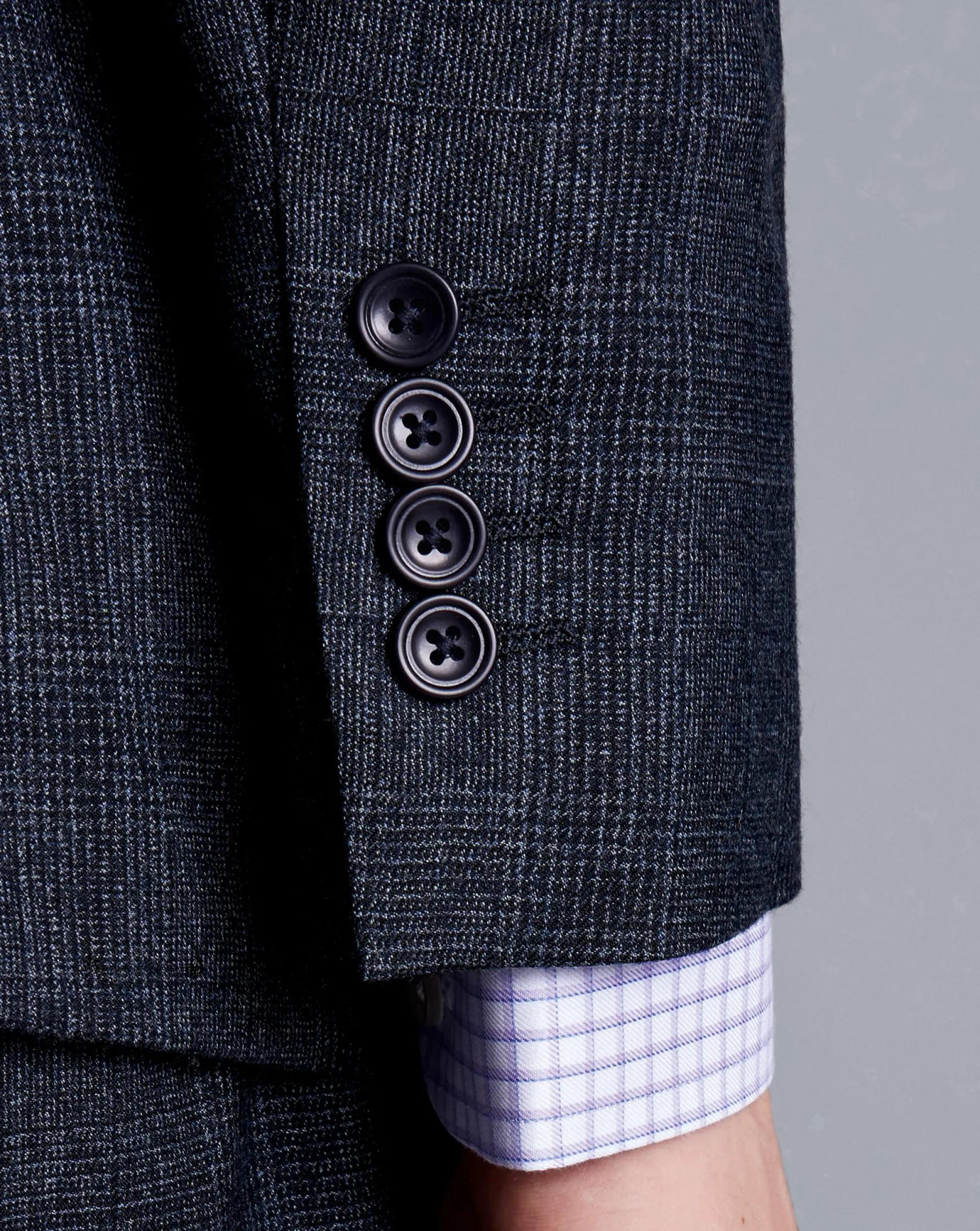Suit Jackets|Blazers<Charles Tyrwhitt Check Suit Jacket - Denim Blue