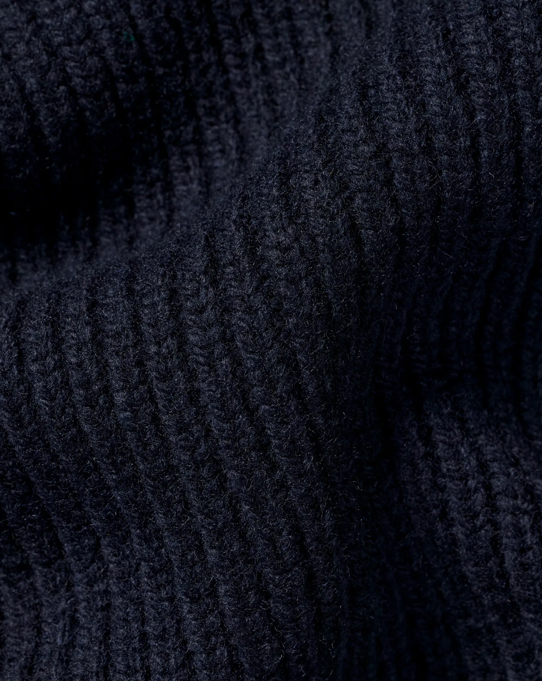 Blue Sweaters|Cardigans<Charles Tyrwhitt Chunky Zip Funnel Neck Cardigan - Navy