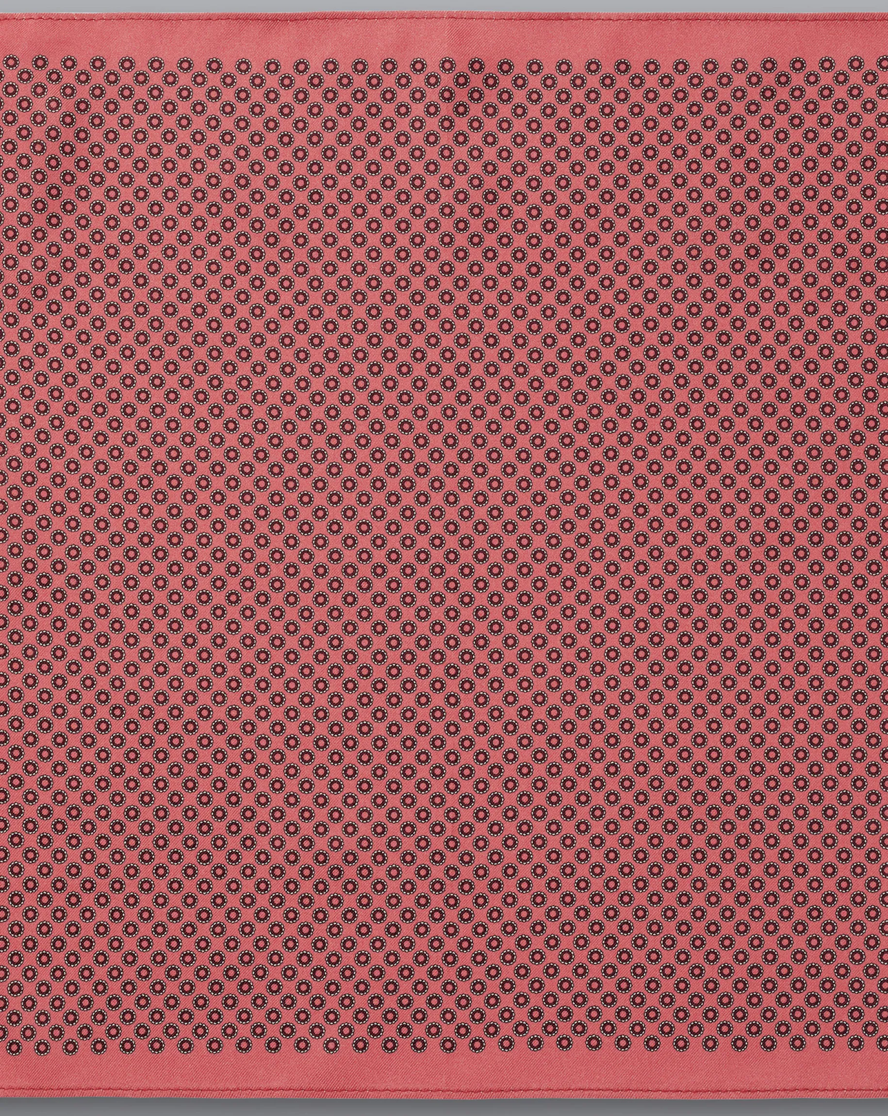 Pocket Squares<Charles Tyrwhitt Circle Print Silk Pocket Square - Coral Pink