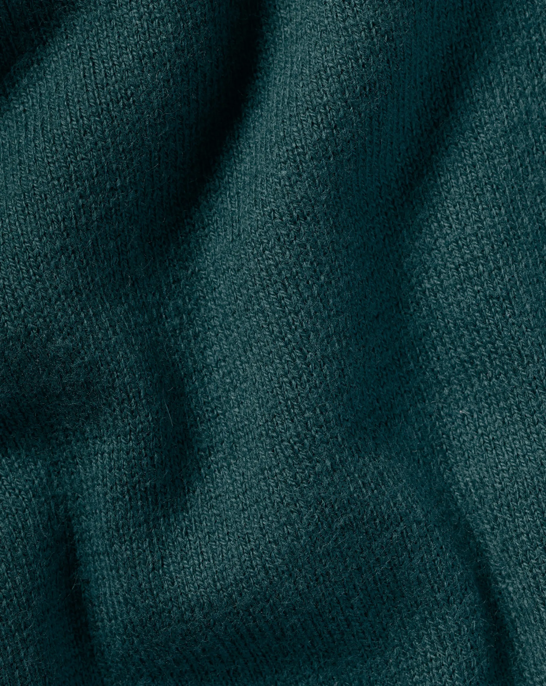 Sweaters<Charles Tyrwhitt Combed Cotton Quarter Zip Sweater - Green Teal