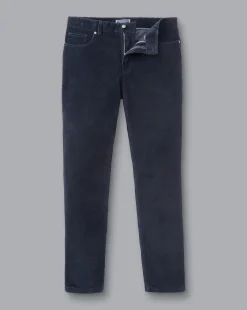 Casual Pants|Seasonal Looks<Charles Tyrwhitt Cord 5 Pocket Jeans - Navy