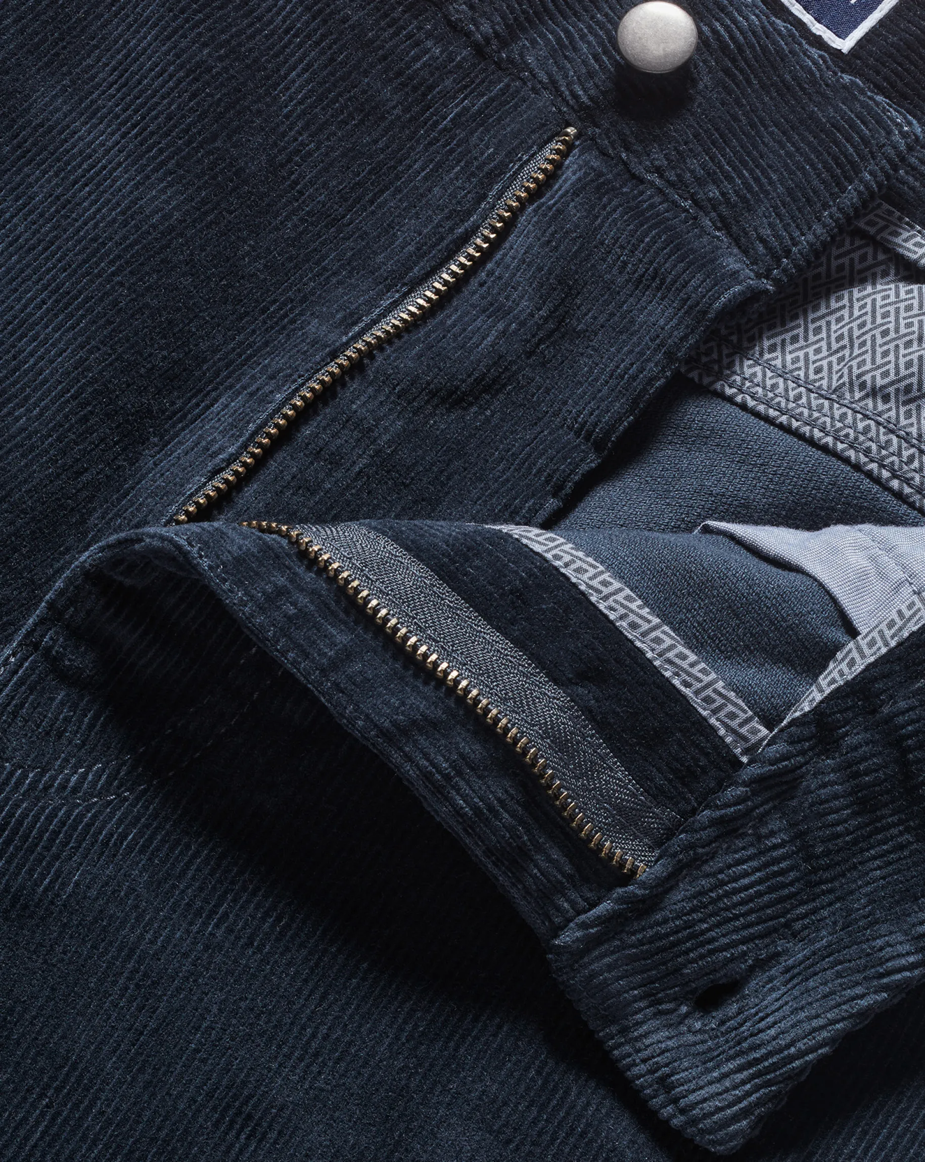 Casual Pants|Seasonal Looks<Charles Tyrwhitt Cord 5 Pocket Jeans - Navy