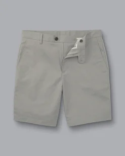 Golf Collection|Pants & Shorts<Charles Tyrwhitt Cotton Linen Shorts - Light Grey