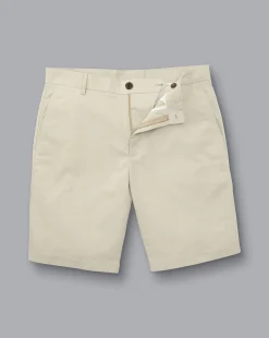 Golf Collection|Shorts<Charles Tyrwhitt Cotton Linen Shorts - Stone