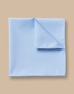 Pocket Squares<Charles Tyrwhitt Cotton Pocket Square - Blue Sky