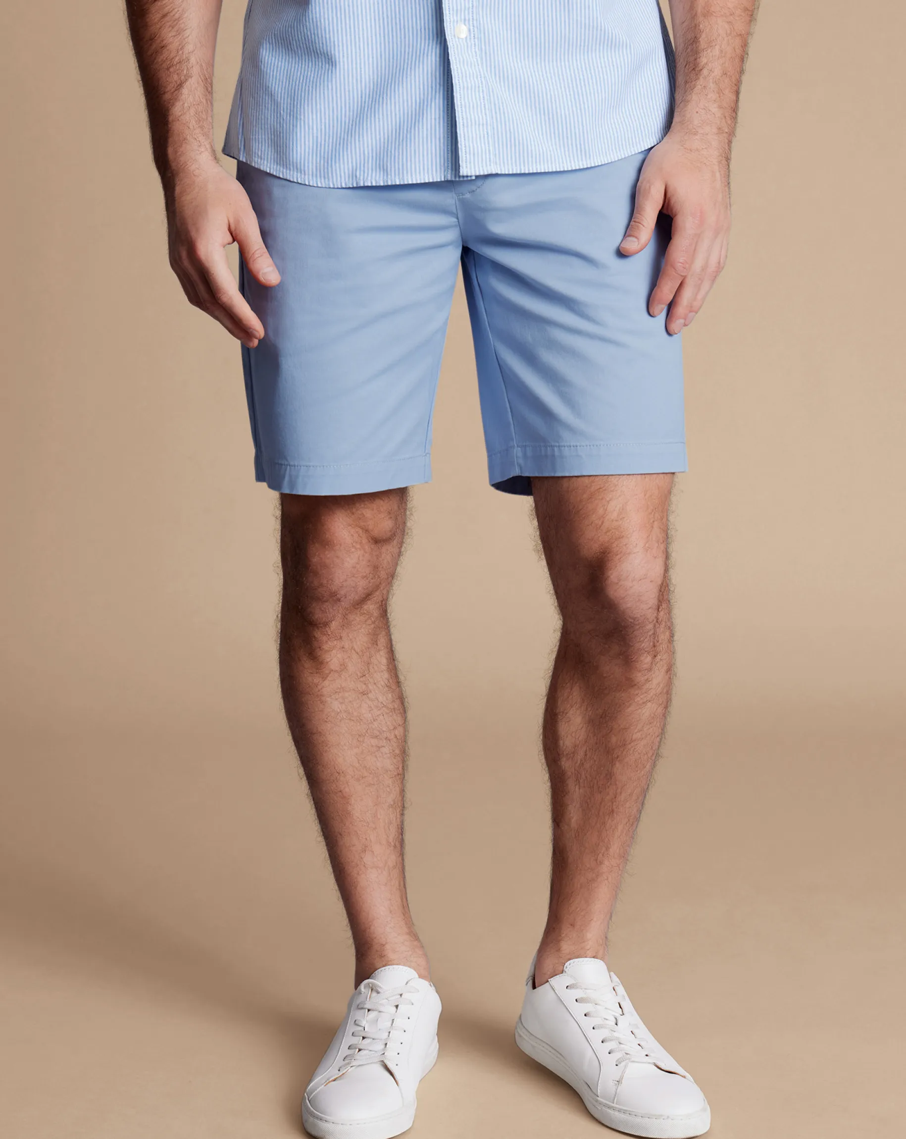 Golf Collection|Blue Pants<Charles Tyrwhitt Cotton Shorts - Cornflower Blue