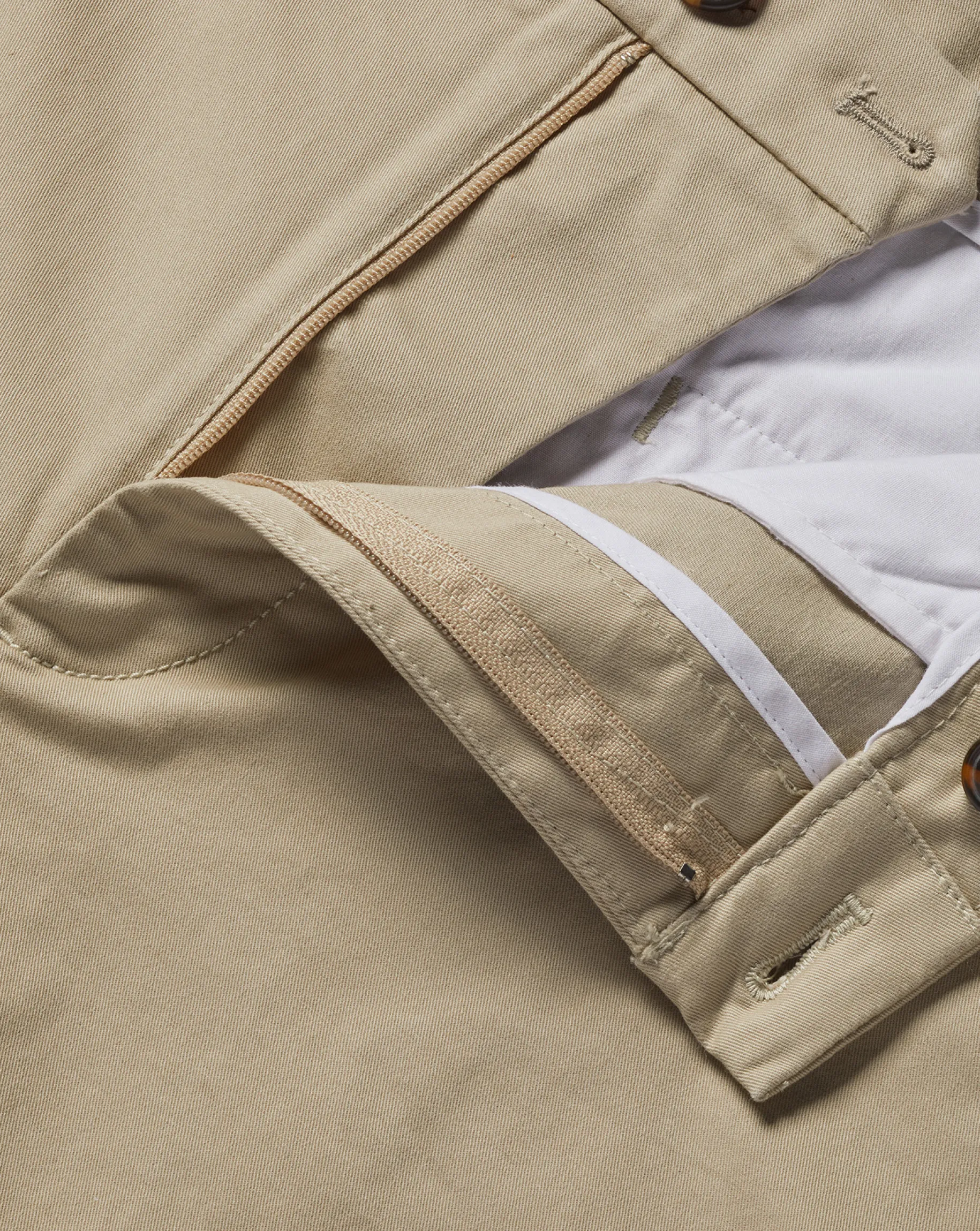 Golf Collection|Shorts<Charles Tyrwhitt Cotton Shorts - Oatmeal