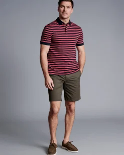 Golf Collection|Shorts<Charles Tyrwhitt Cotton Shorts - Green Olive